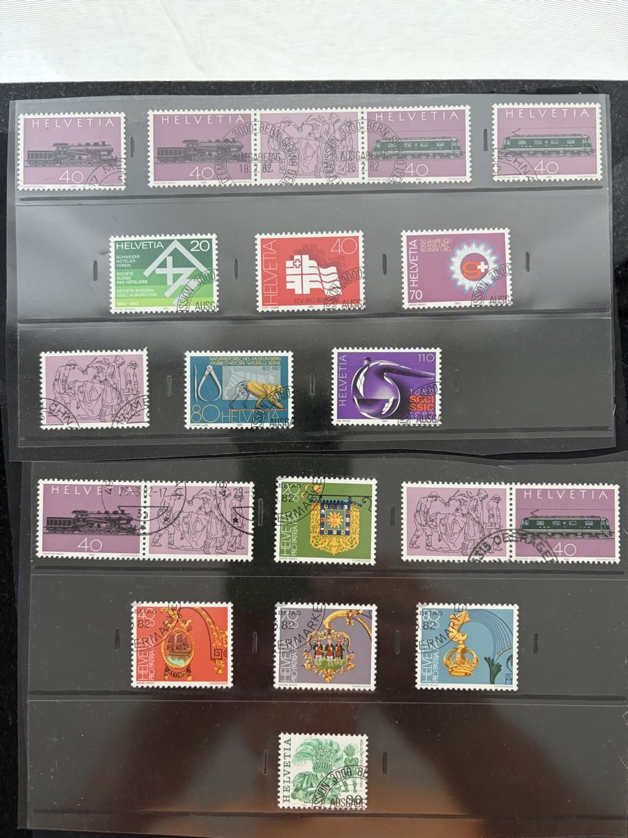Tous les timbres: Jahressatz 1982 mit ETS PJ/PP/Werbemarken – D'occasion à Meierskappel par Hala03