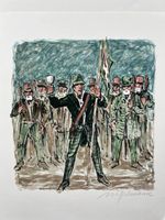 ALEX DIGGELMANN LITHOGRAPHIE SIGNIERT  BLATTGRÖSSE 33X30CM