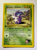 🔬✅ Giovanni's Nidoran 76/132 1st Gym Challenge EN PL