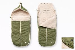 Wallaboo Fusssack 012 M oliv Teddyfell