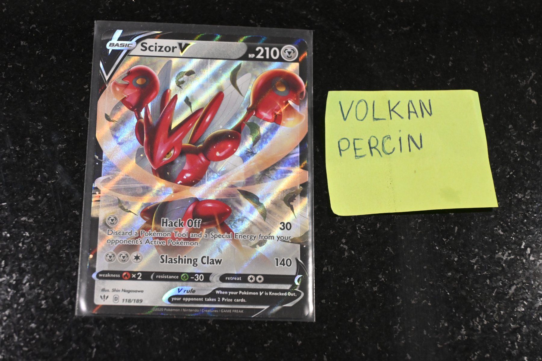 Pokémon Carte collezionabili: Scizor V #118 Pokemon Darkness Ablaze – Nuovo (secondo la descrizione) da Aigle venduto da PSAPOKEVOVO