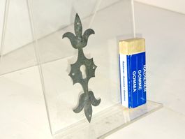 1 schöne Schlüssel Rosette, Antik Style, Eisen (LOT939#MBS3)