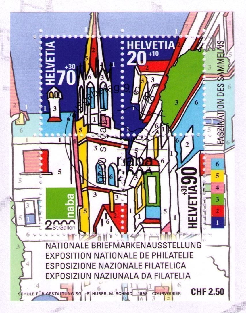 Tutti i francobolli: 1999_NABA-BLOCK l_Offizieller FDC 9.9.99_Schnapsdatum ! – Usato da Marthalen venduto da Ch_quality 1