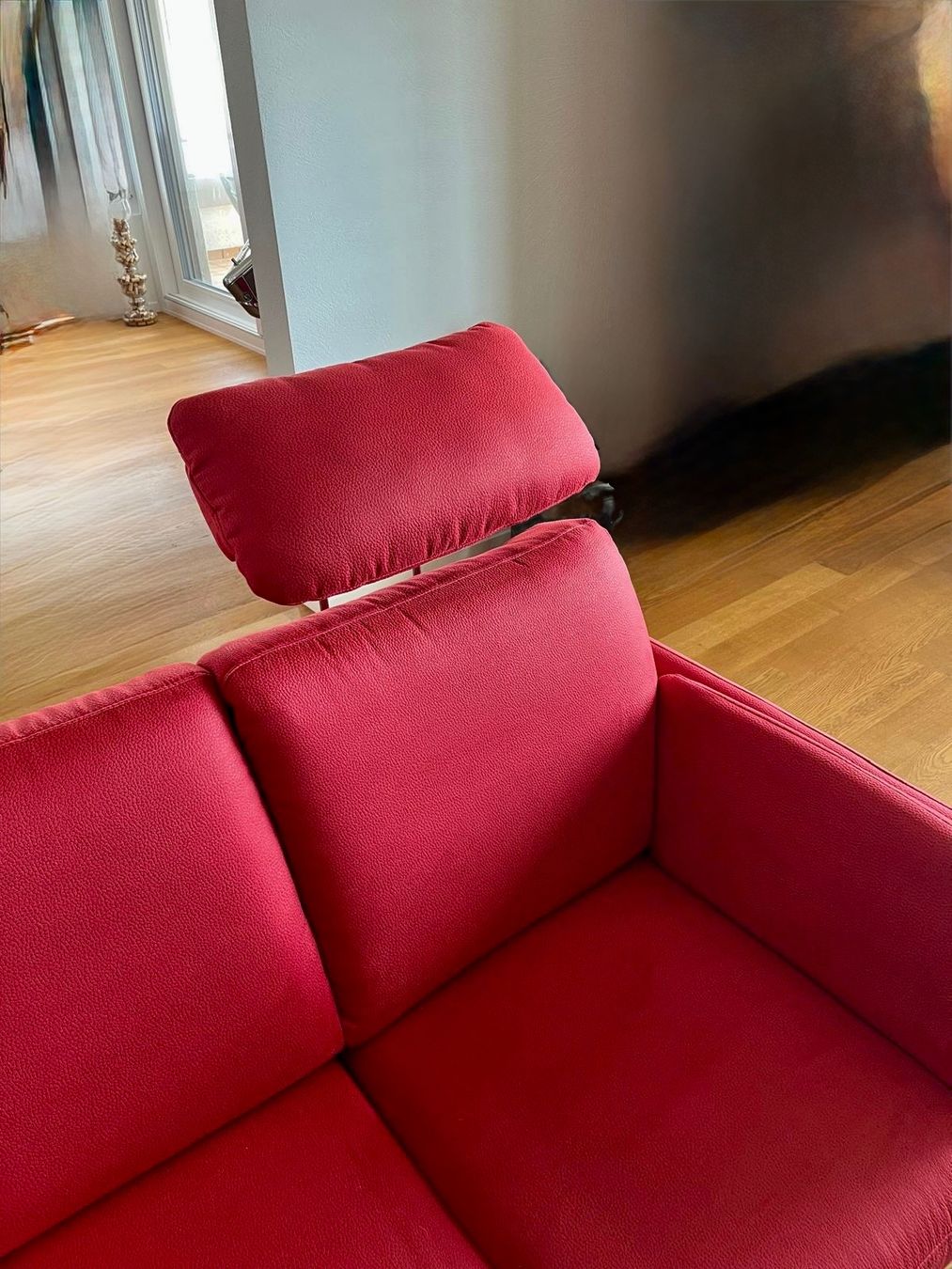 Sofas: Rotes Ecksofa mit Stauraum – D'occasion à Meilen par Malerin64 1