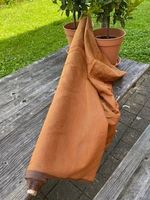 Seide, Farbe Zimt/gold-orange changierend, B 1.12 m