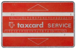 sehr seltene SERVICE Taxcard der PTT
