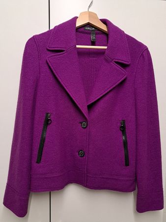 MARC CAIN Jacke,  S Lila, Schurwolle