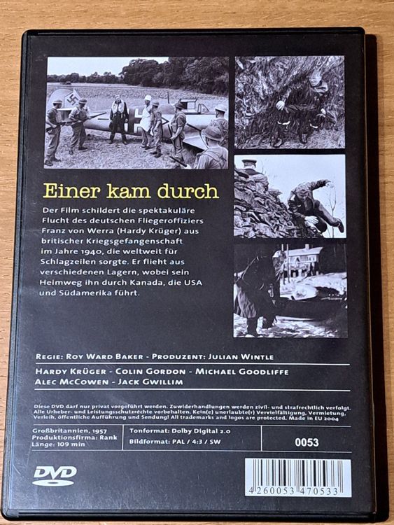 DVD Einer kam durch (The one that got away) Hardy Krüger (Gebraucht) in