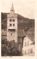 Loèche Ville VS Kirche mit Turm