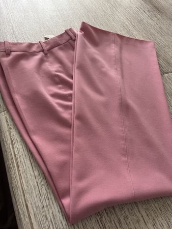 Zara pink trousers wide legs