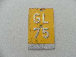 Mofanummer  Nr. Mofa No  Nummer GL 75 Glarus 1975 Geschenk
