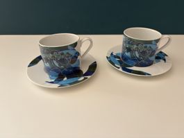 Tassen mit Untertassen Hans Erni "Der Mensch" 2er Set