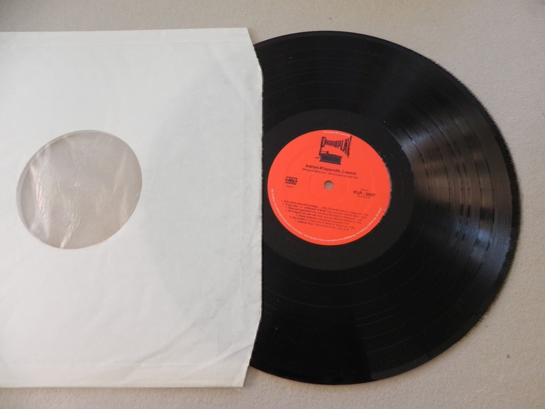 Dischi in vinile: Schweizer LP Adrian Klapproth um 1975 – Usato da Siebnen venduto da krimsie 2