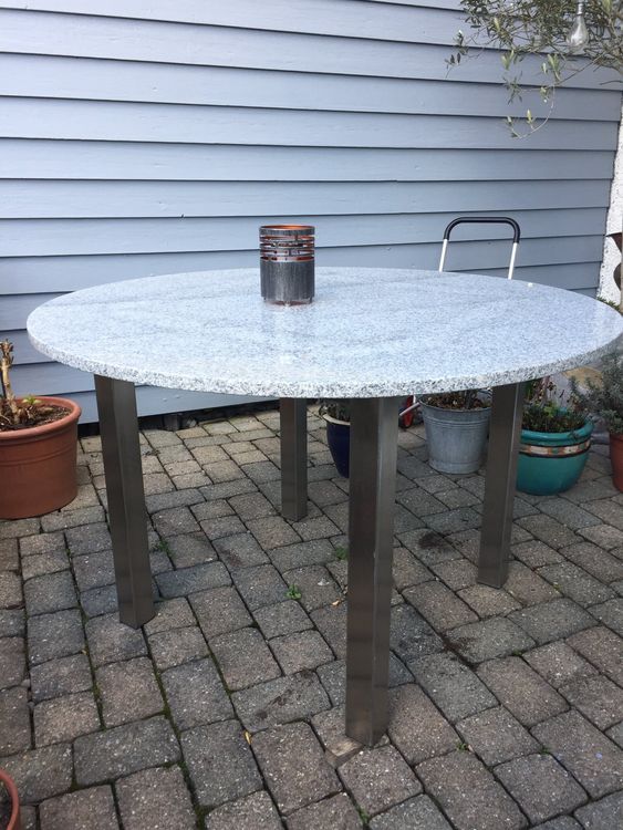 Gartentisch mit Granitplatte Kaufen auf Ricardo
