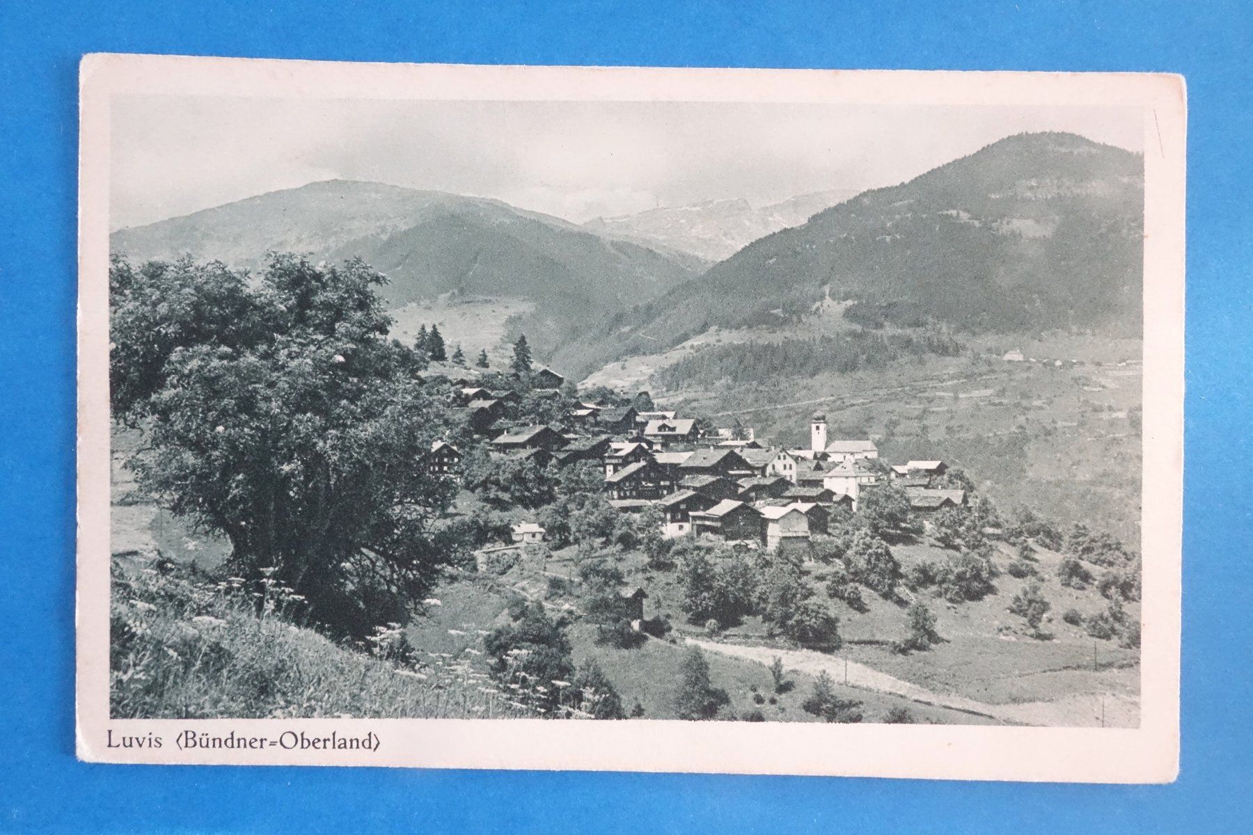 Cartoline postali: LUVIS - Dorfansicht - um 1920 – Usato da Ibach venduto da Ibanto