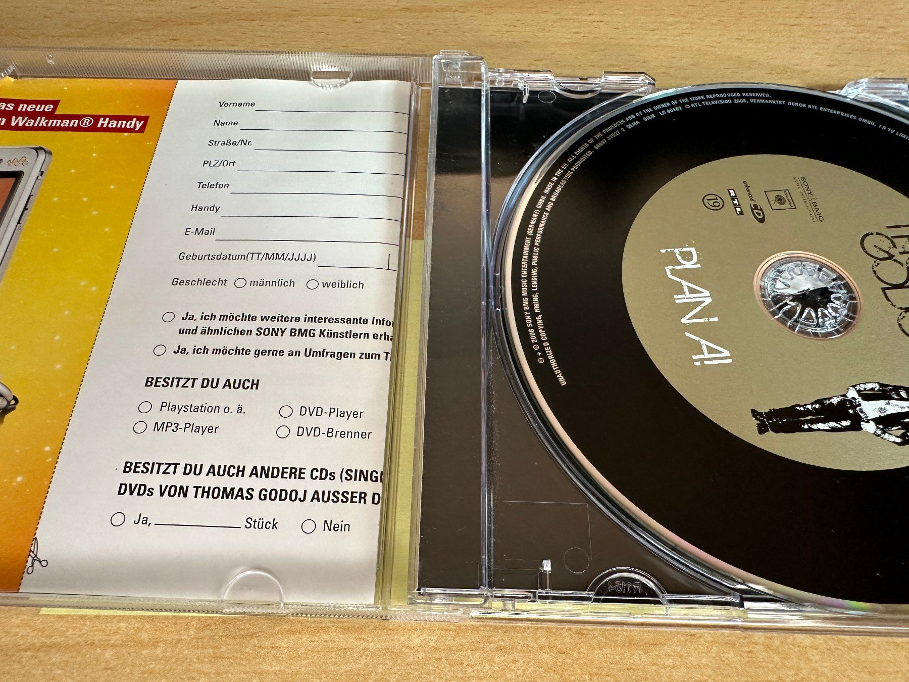 CD: Thomas Godoj – Plan A! – Usato da Rikon im Tösstal venduto da Alpenmutz 2