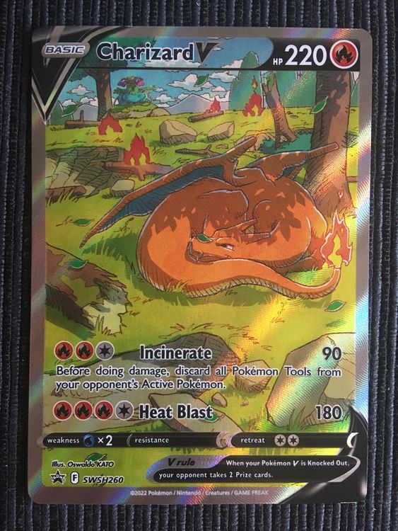 Pokemon Charizard V Alt Art Promo Englisch (Neu (gemäss Beschreibung ...