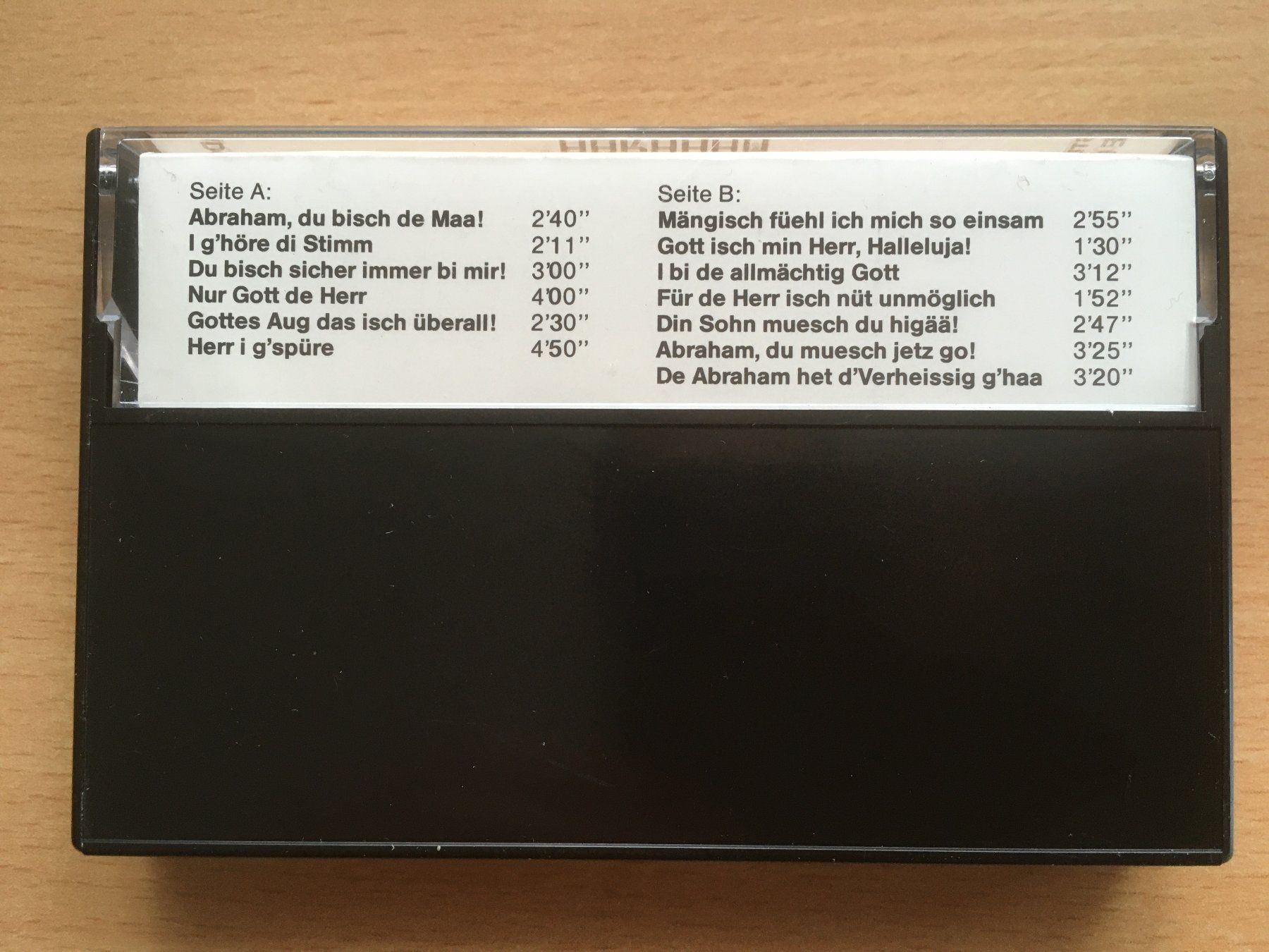 Musicassette: Abraham – Kinderchor Adonia – Usato da Grenchen venduto da Kogi7 1