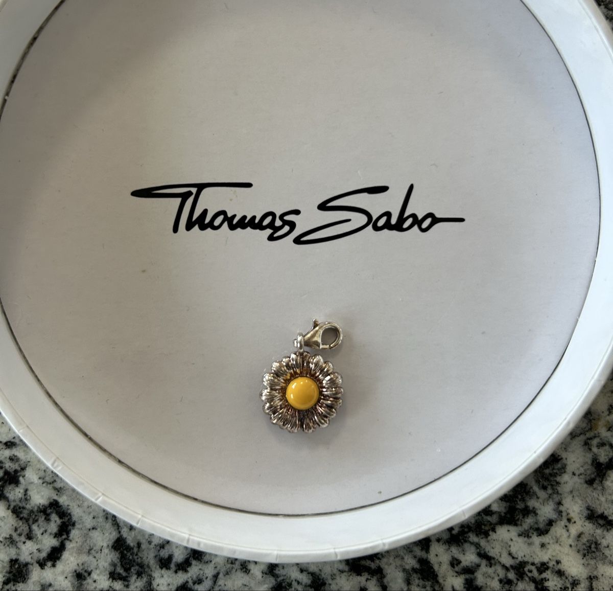 Thomas Sabo Charm-Anhänger Blume rosa Steine roségold