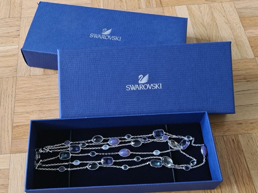 Swarovski Catenine: Swarovski Collier silbern mit farbigen Steinen – Usato da Richterswil venduto da Ivypearl 2