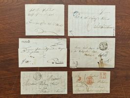 6 weisse Vorphilatelie-Briefe ungesichtet - SOMMER DEAL