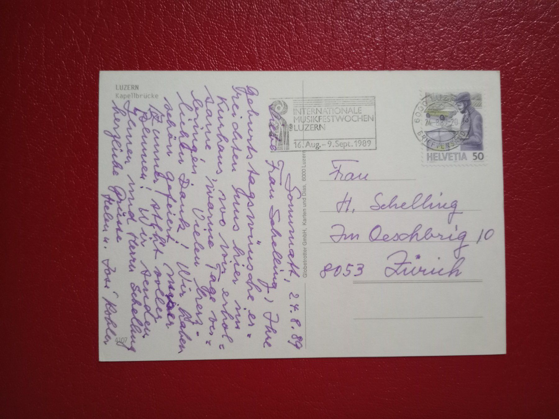 Cartes postales: Luzern belebte AK 1989 – D'occasion à Küttigen par Melisch1000 1