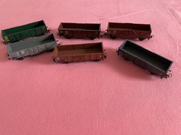 6 Güterwagen Modelleisenbahn