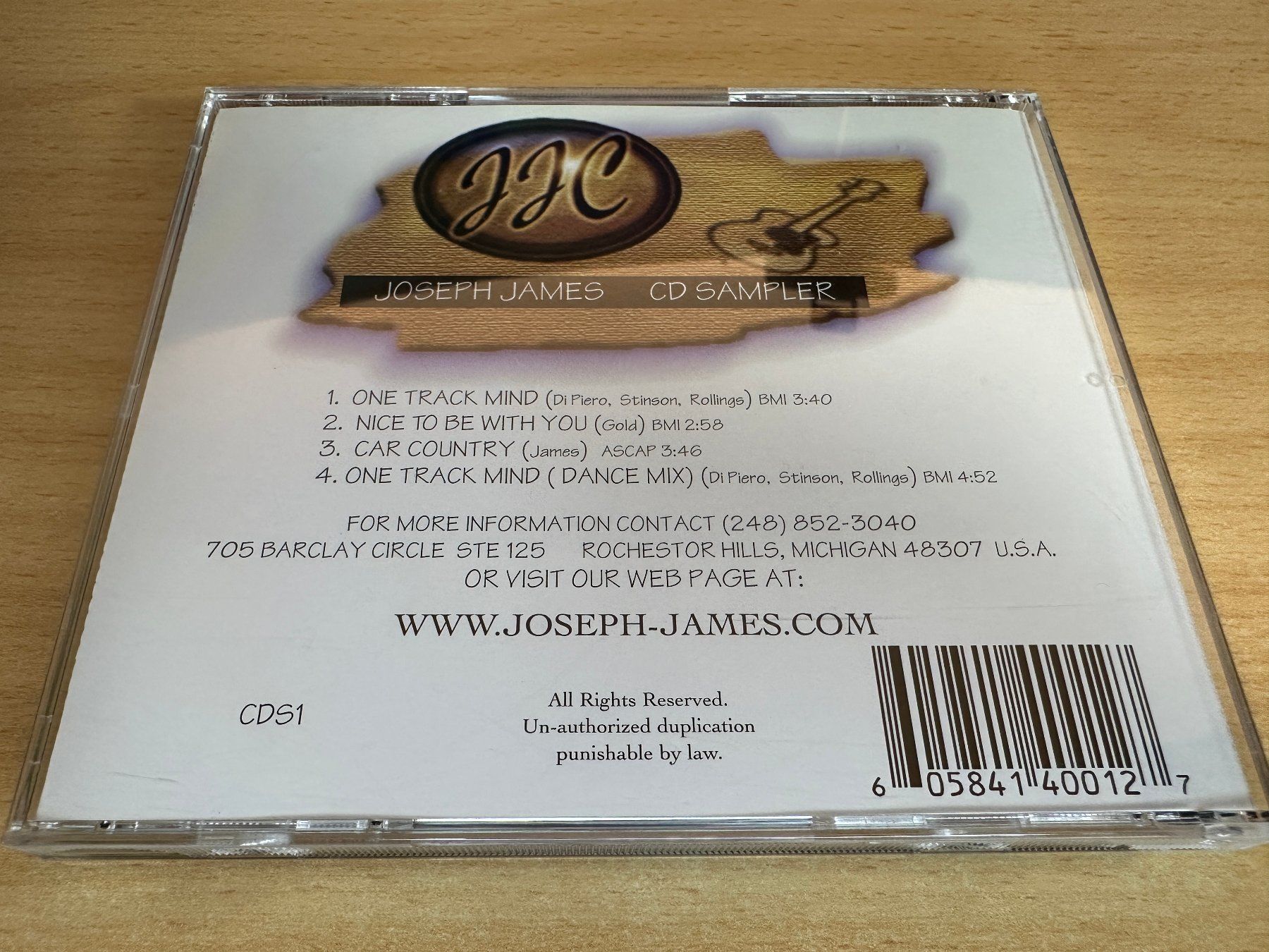 CD: Joseph James – Joseph James CD Sampler – Usato da Rikon im Tösstal venduto da Alpenmutz 1