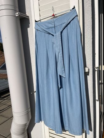 Pantalon large Caroll bleu clair taille 40 bon etat