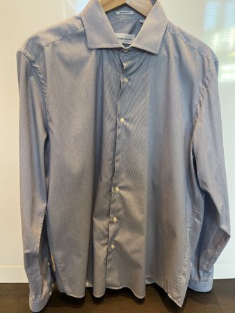 LIKE NEW! Light blue cotton shirt Sartoria italiana