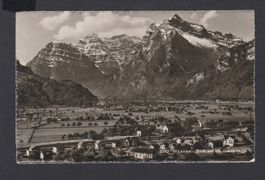 Weesen  :   alte Ansichtskarte mit Gesamtansicht um 1939