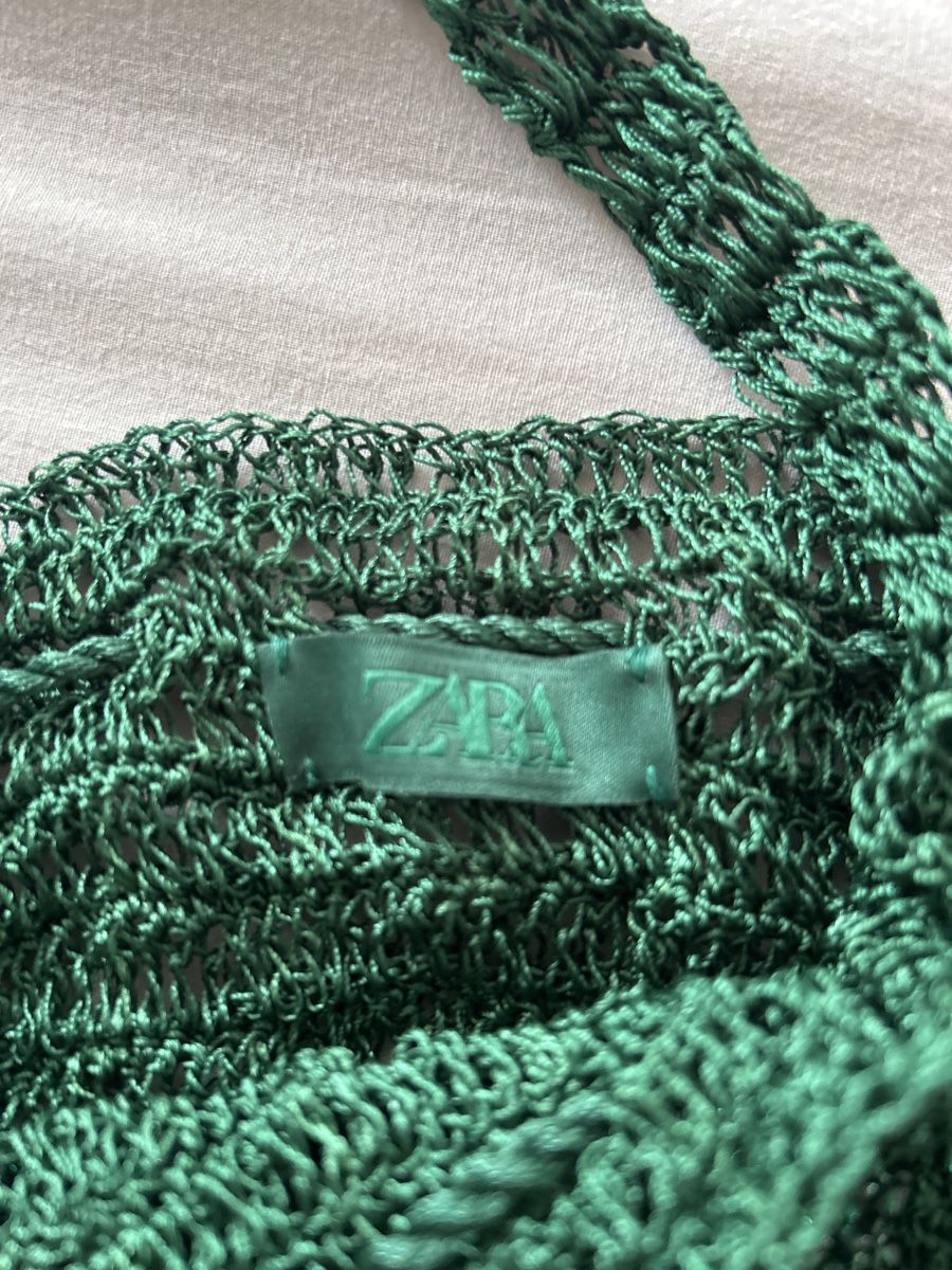 Zara Borse da donna: Grüne Handtasche mit Perlen – Usato da Siebnen venduto da schnell05 1