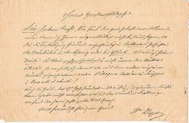 Philipp Anton von Segesser Luzern Autograph Brief Nuntiatur