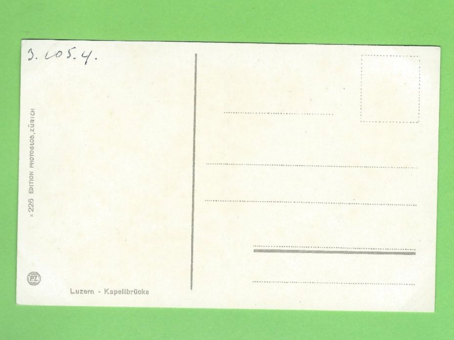 Cartes postales: Luzern Kapellbrücke – D'occasion à Zürich par t24_de 1