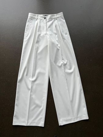 Massimo Dutti wide leg trousers Culotte Weite Hose 34 creme