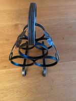 Weinregal Metall schwarz Weinflaschenhalter 3 Flaschen Deko