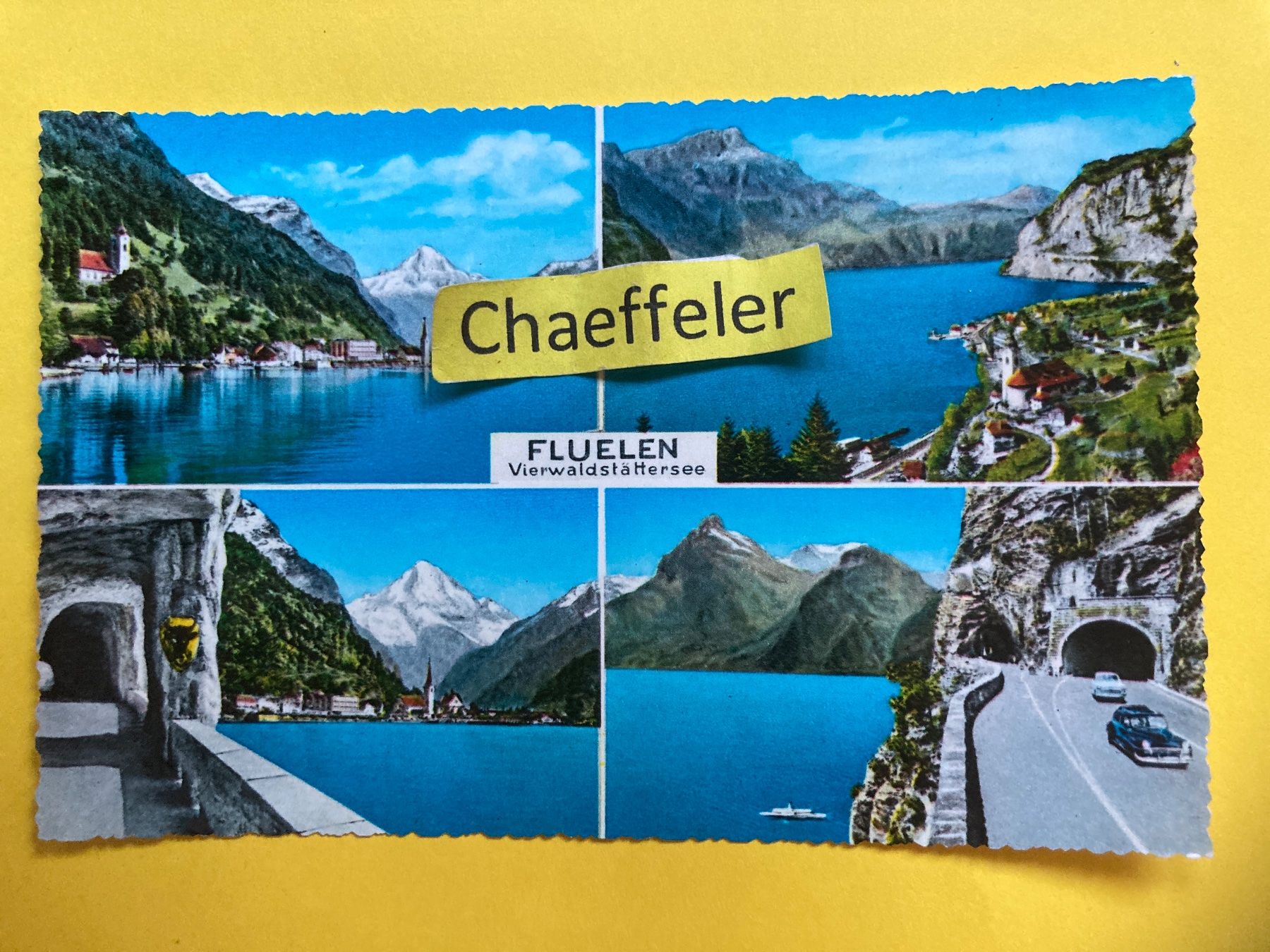 Cartoline postali: 1970 Fluelen, Vierwaldstättersee – Usato da Zürich venduto da Chaeffeler
