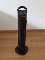 Turmventilator schwarz mit Bedienfeld