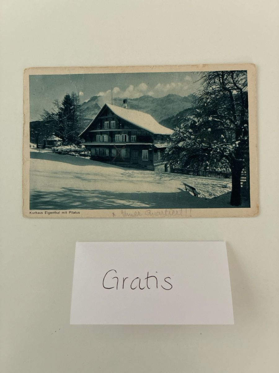 Cartoline postali: 10 Ansichtskarten Schweiz vom Eigenthal LU – Usato da Oftringen venduto da Cla.vD.74 4