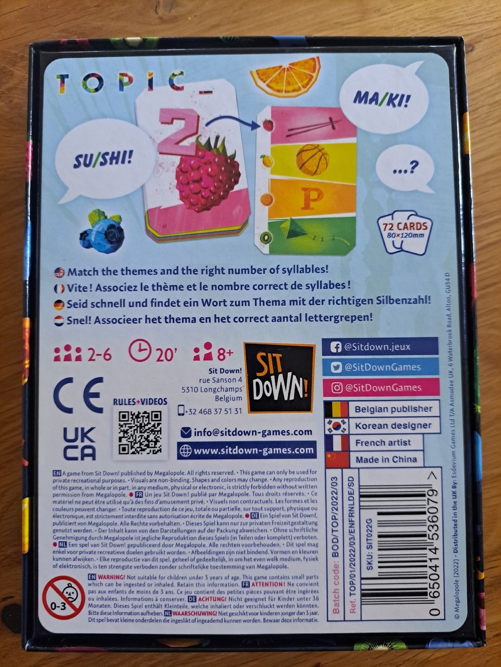 Giochi: Neuwertiges Kartenspiel "Topic", komplett – Nuovo (secondo la descrizione) da Basel venduto da kru_m5x5 1