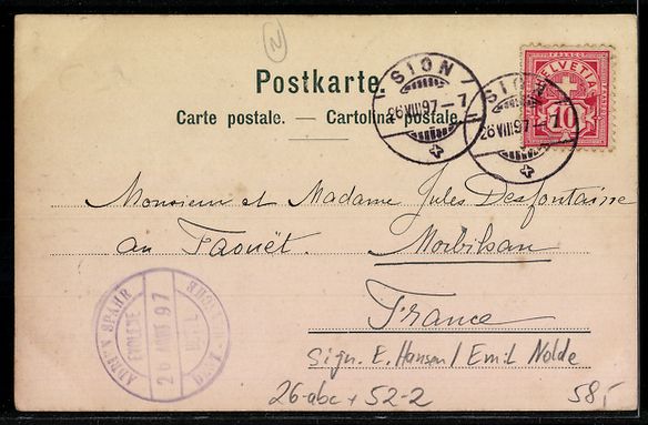 Cartes postales: sign. E. Hansen / Emil Nolde, Killinger  – D'occasion à Berlin par bartko-reher 1