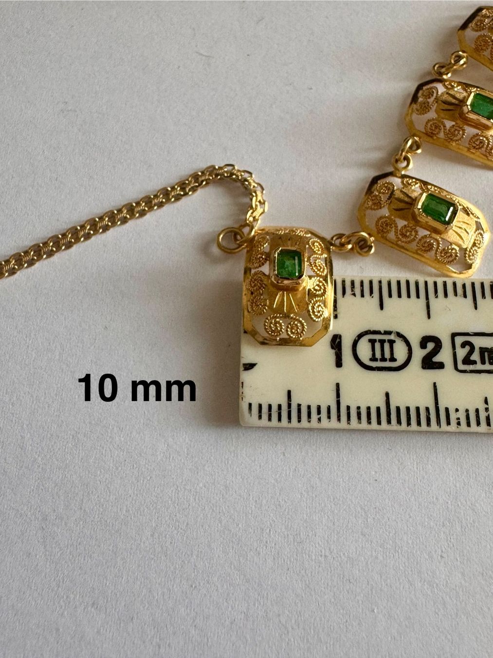 Ketten: Besondere Smaragd Halskette – Neu (gemäss Beschreibung) aus Bern von Javero 4