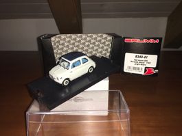 Fiat nuova 500 normale Chiusa 1/43 grigio chiaro