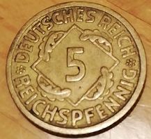 Münze DEUTSCHES REICH 5 REICHSPFENNIG 1925 A