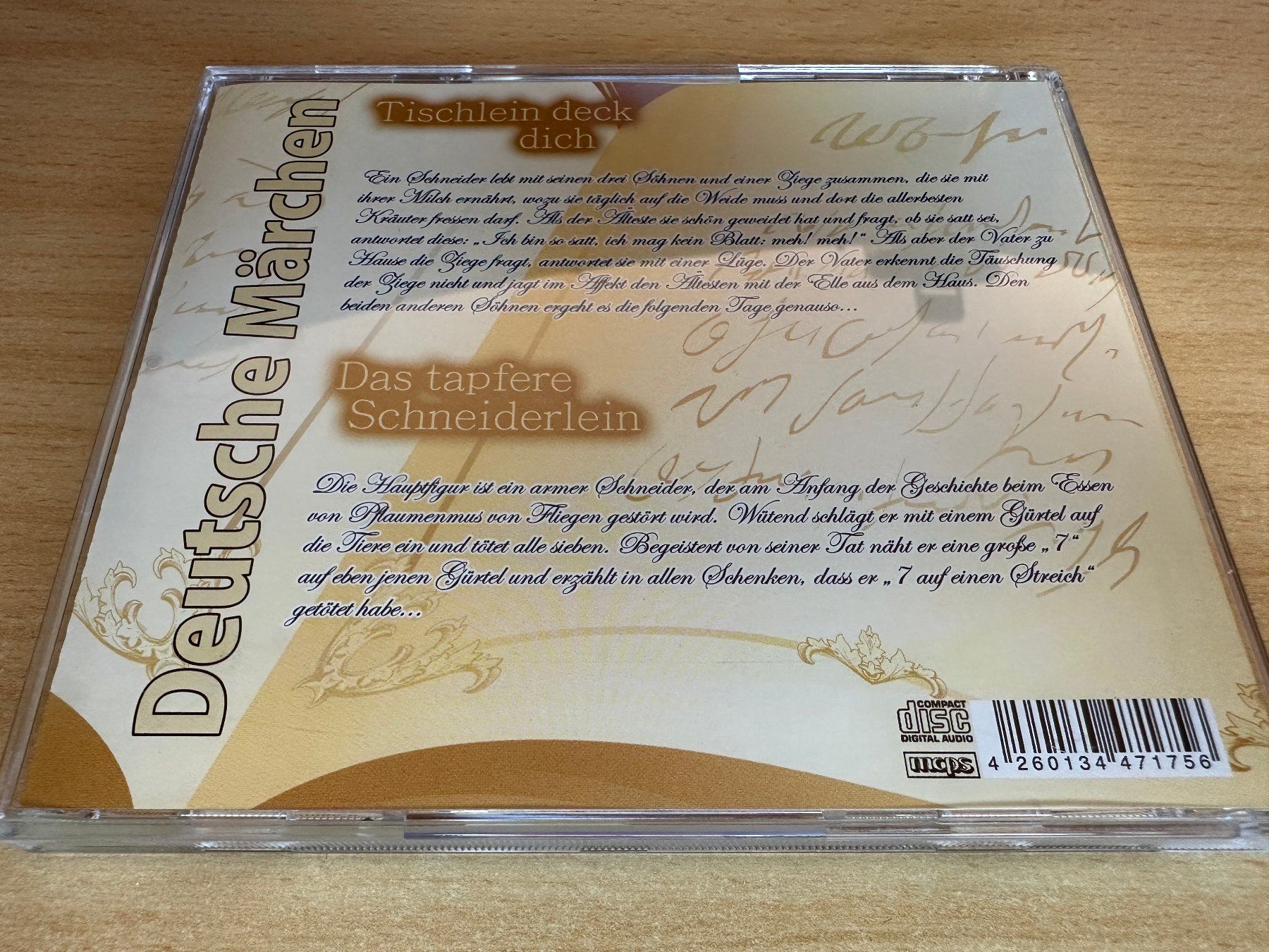 Audiolibri: Deutsche Märchen - Tischlein deck dich & Das tapfere Schneid – Usato da Rikon im Tösstal venduto da Alpenmutz 1
