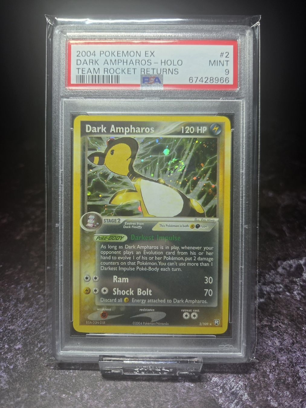 Pokémon Sammelbilder & Trading cards: 2004 POKEMON EX TEAM ROCKET RETURNS 2 DARK AMPHAROS HOLO – Gebraucht aus Lauerz von gp9_zt9k 2