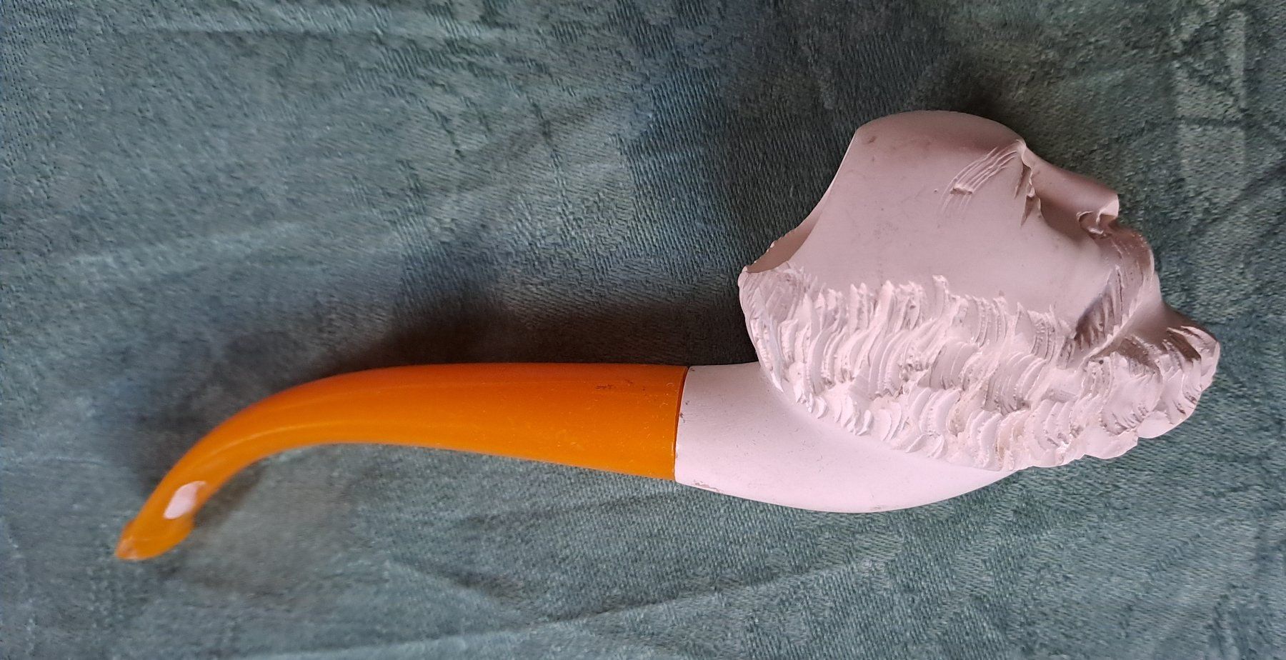 Tabakpfeifen & Zubehör: Meerschaumpfeife mit geschnitztem Kopf – Gebraucht aus Trogen von Limboo 1