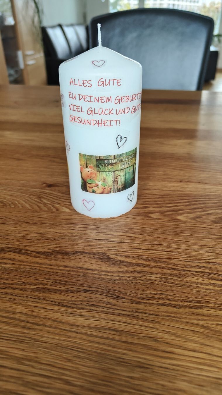 Candele: Selbergemachte geburtstags Kerze – Nuovo e nell'imballaggio originale da Bern venduto da jes_7mk2