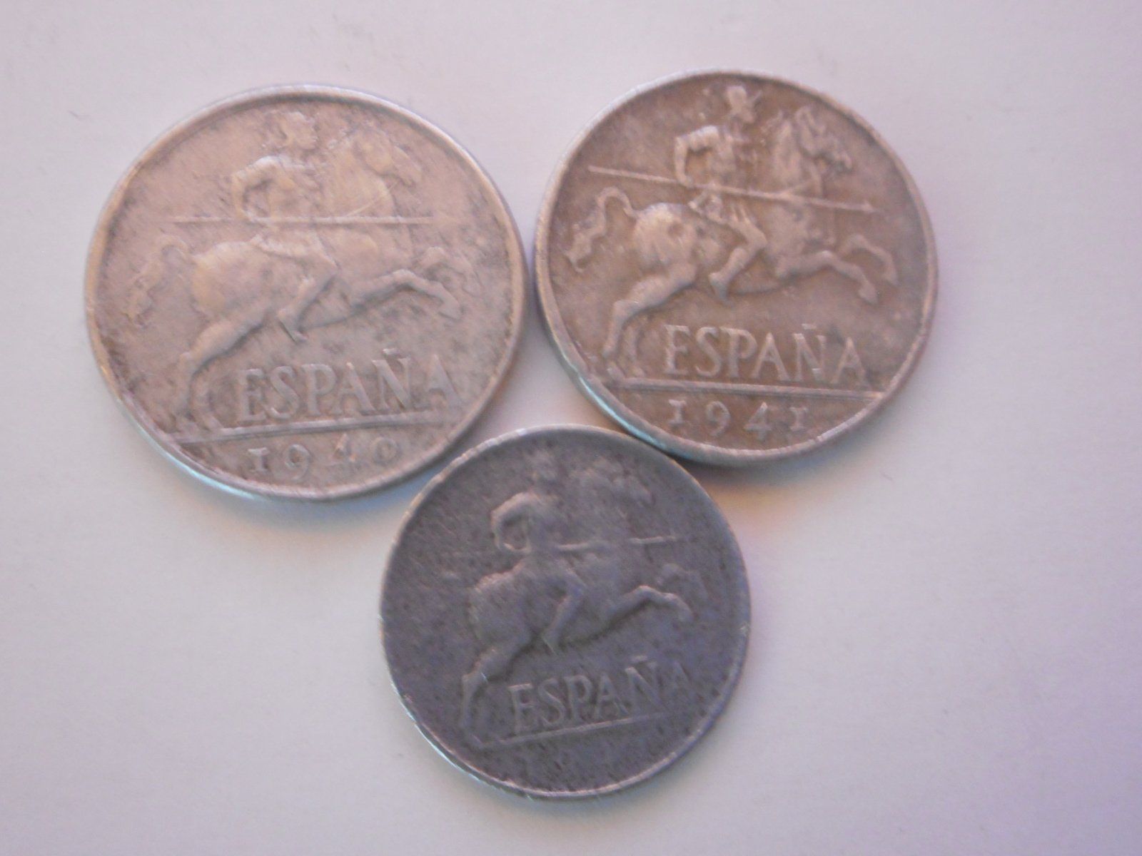 Tutti le monete: Spanien Münzen 1940/1941  alt – Usato da Kriegstetten venduto da pizlad2010 1