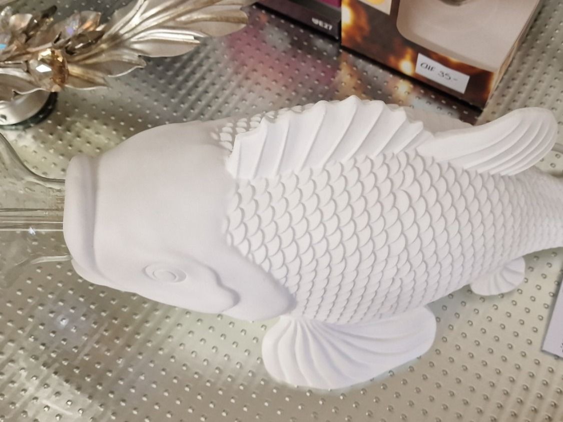Lampade: Koi Fisch Lampe Weiss – Nuovo e nell'imballaggio originale da Schaffhausen venduto da AtelierPudesco 4